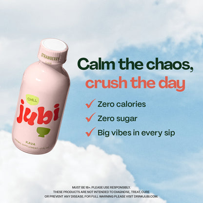 Jubi Strawberry Chill Kava Shot — The Natural Relaxation Shot That Actually Works
