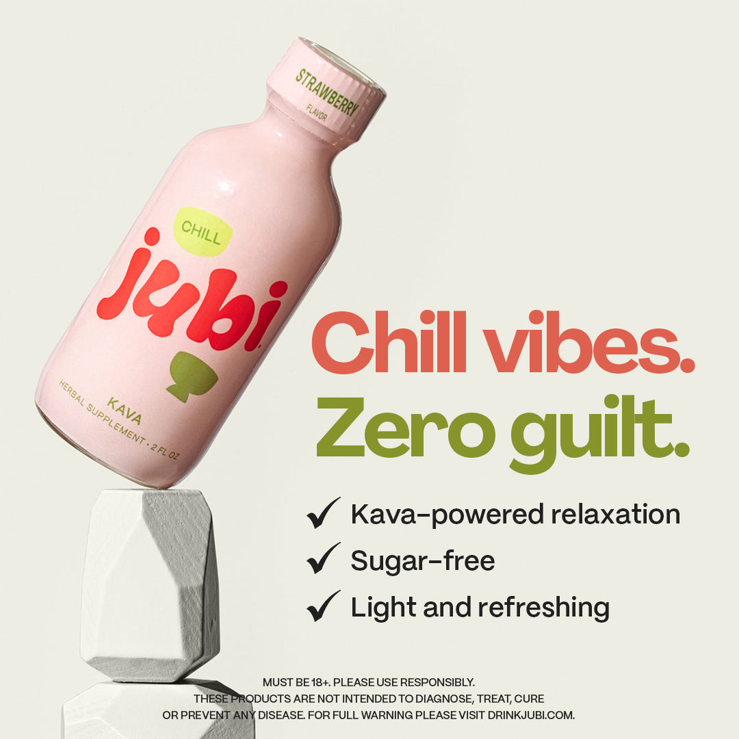 Jubi Strawberry Chill Kava Shot — The Natural Relaxation Shot That Actually Works