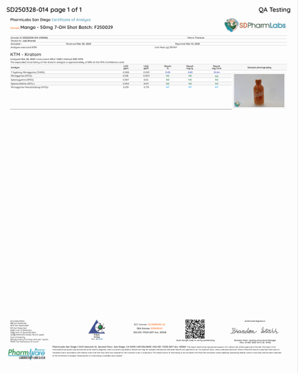7oh 50mg Shots (Wholesale)