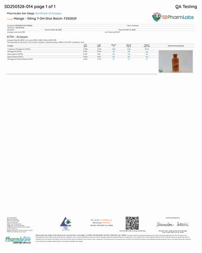7oh 50mg Shots (Wholesale)