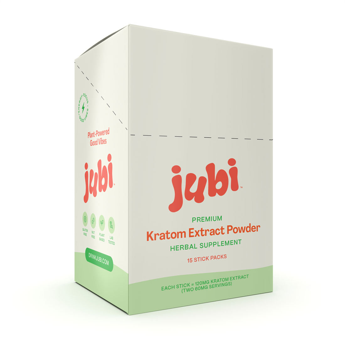 Jubi Kratom Stick Packs - 120mg Mitragynine | 5 Flavors | Mix & Sip