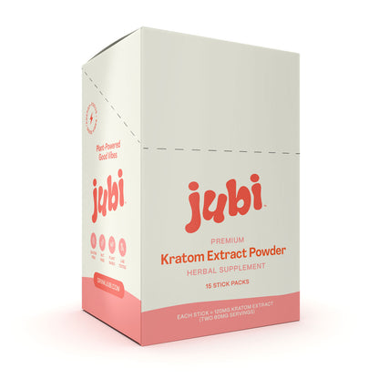 Jubi Kratom Stick Packs - 120mg Mitragynine | 5 Flavors | Mix & Sip