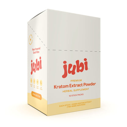 Jubi Kratom Stick Packs - 120mg Mitragynine | 5 Flavors | Mix & Sip