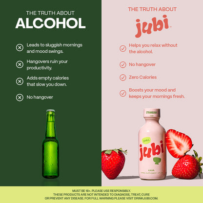 Jubi Strawberry Chill Kava Shot — The Natural Relaxation Shot That Actually Works