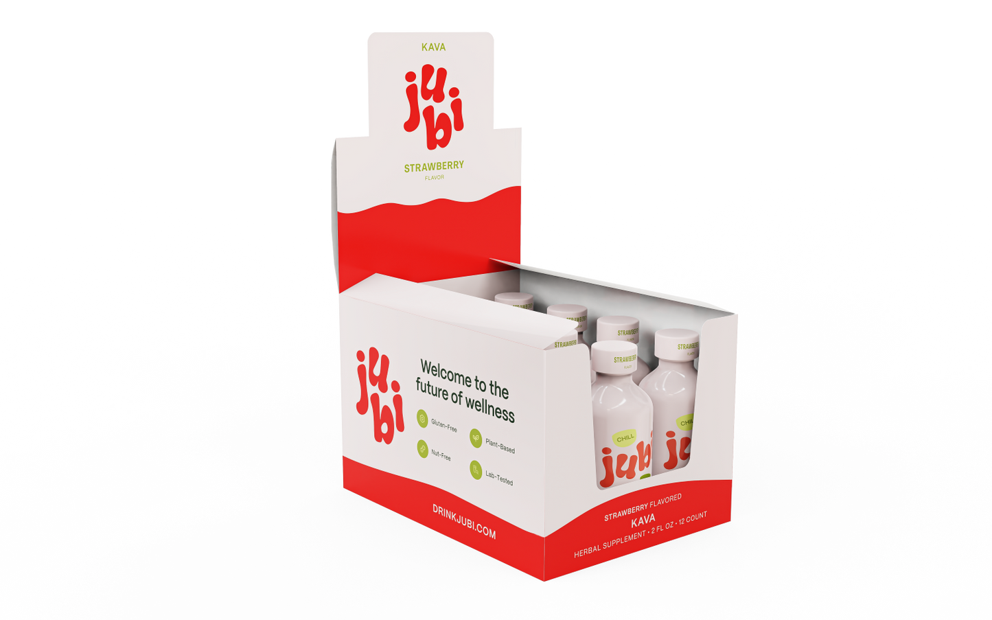 Jubi Strawberry Chill Kava Shot — The Natural Relaxation Shot That Actually Works