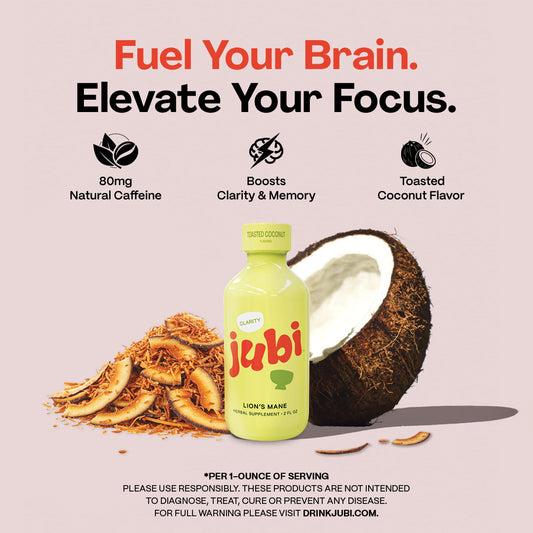 Lion's Mane Drink Clarity + Energy Shots Supplement