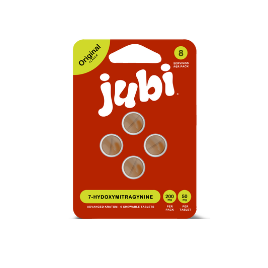 Jubi 7OH 50mg Chewable Tablets - Precise, Portable 7-Hydroxymitragynine Extract