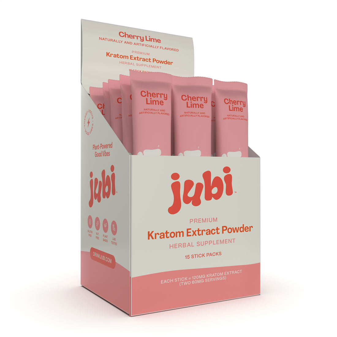 Jubi Kratom Stick Packs - 120mg Mitragynine | 5 Flavors | Mix & Sip