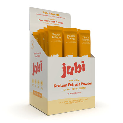 Jubi Kratom Stick Packs - 120mg Mitragynine | 5 Flavors | Mix & Sip