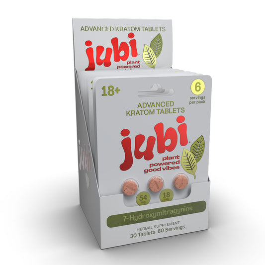 Jubi 7OH Advanced Kratom Tablets 18mg - Precise, Portable 7-Hydroxymitragynine