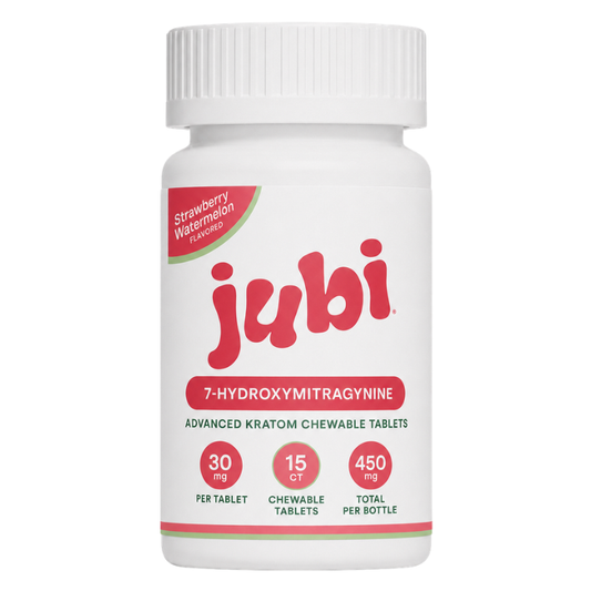 🎁 Jubi 7-Hydroxymitragynine Chewable Tablets – 15CT | Strawberry Watermelon | 30MG Per Tablet | 450MG Total(100% off)