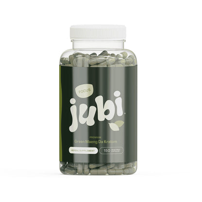 Jubi Maeng Da Kratom Vegetable Capsules - 3 Strains | Energy, Focus & Calm
