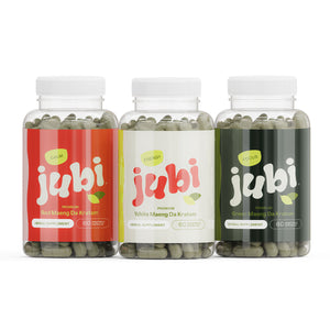 Jubi Maeng Da Kratom Capsules Variety Pack - 60 Veg Caps | 3 Strains | 20% Off