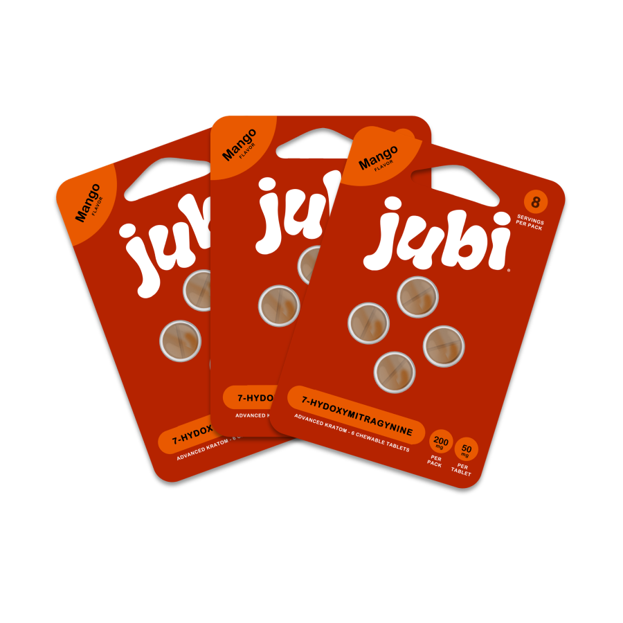 Jubi 7OH 50mg Chewable Tablets - Precise, Portable 7-Hydroxymitragynine Extract