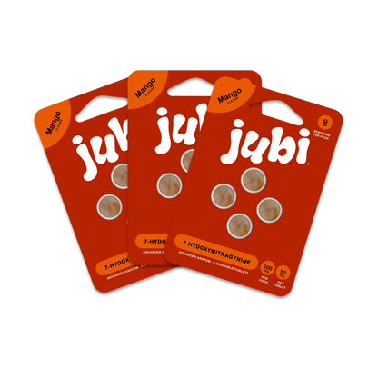 Jubi 7OH 50mg Chewable Tablets - Precise, Portable 7-Hydroxymitragynine Extract