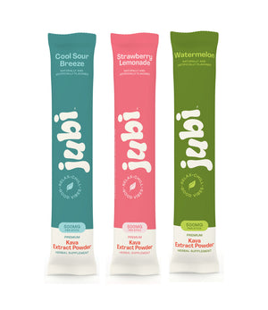 Jubi Kava Stick Packs - 500mg Kavalactones | 5 Flavors | Instant Calm Anywhere