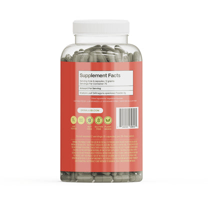 Jubi Maeng Da Kratom Vegetable Capsules - 3 Strains | Energy, Focus & Calm