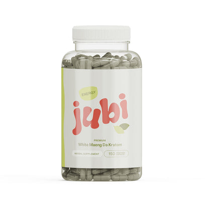 Jubi Maeng Da Kratom Vegetable Capsules - 3 Strains | Energy, Focus & Calm